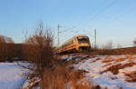 Steuerwagen des IC 2350 bei Unterlangenstadt am 26.01.2017.