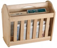 Apollo Housewares Rubberwood Magazine Rack