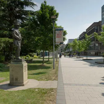 Brunel University London campus concourse