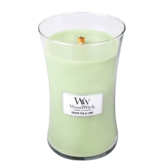 WoodWick Green Tea & Lime  scented Large 22oz Candle