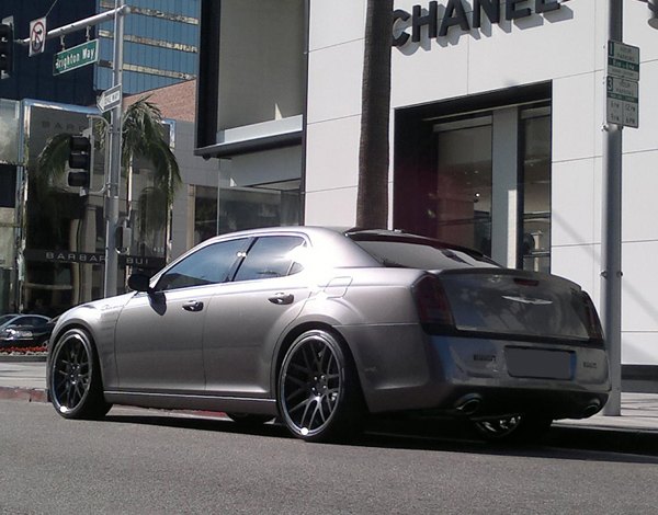 Chrysler 300 black chrome wheels #4