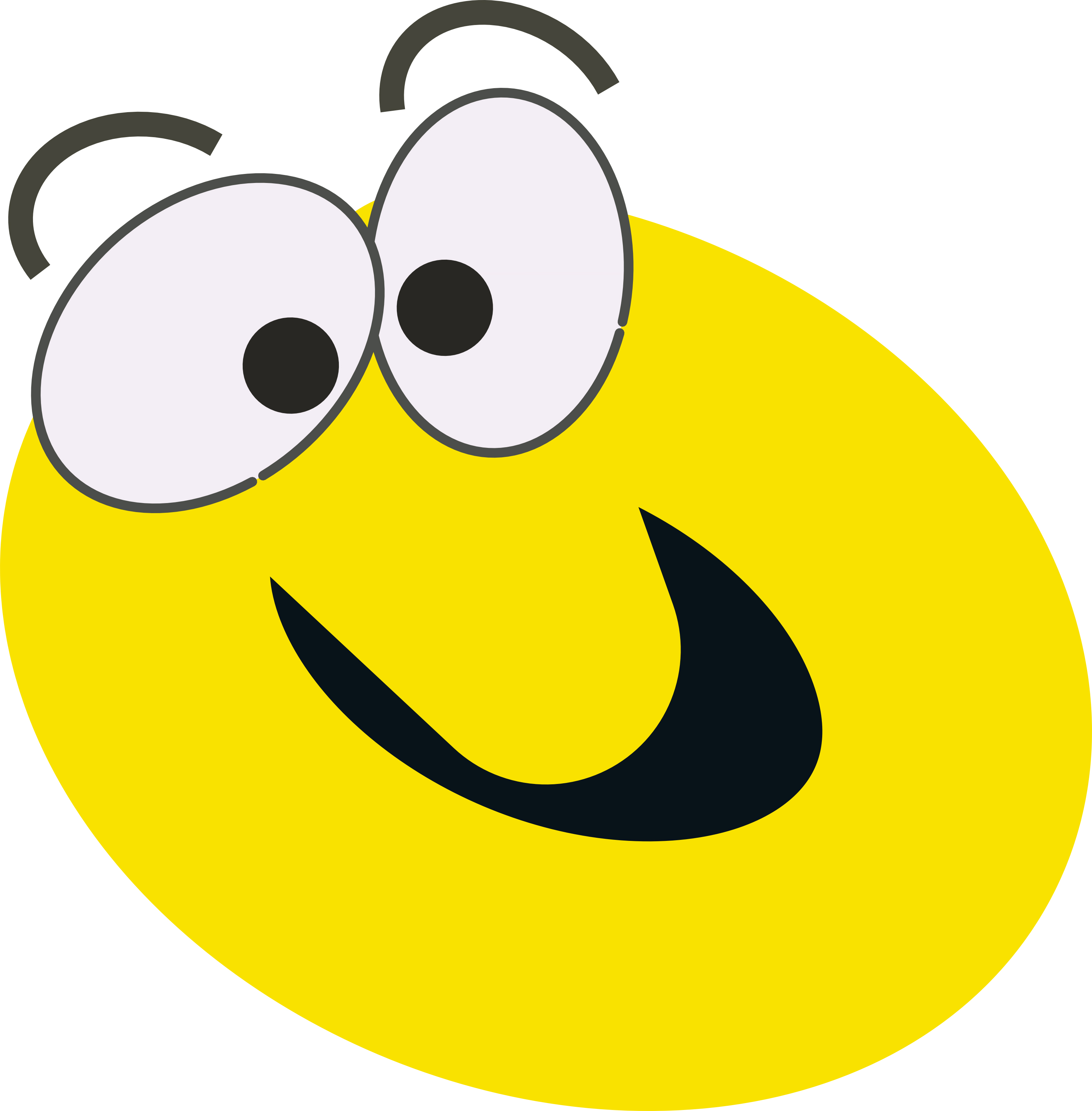 Happy cartoon faces clip art