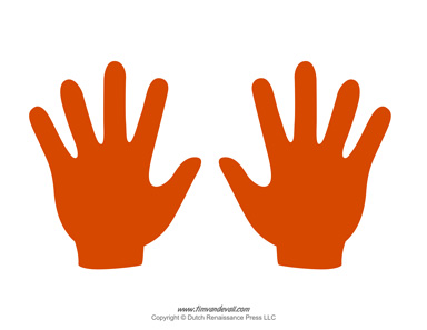 Blank Hand Template Printables | Handprint Templates