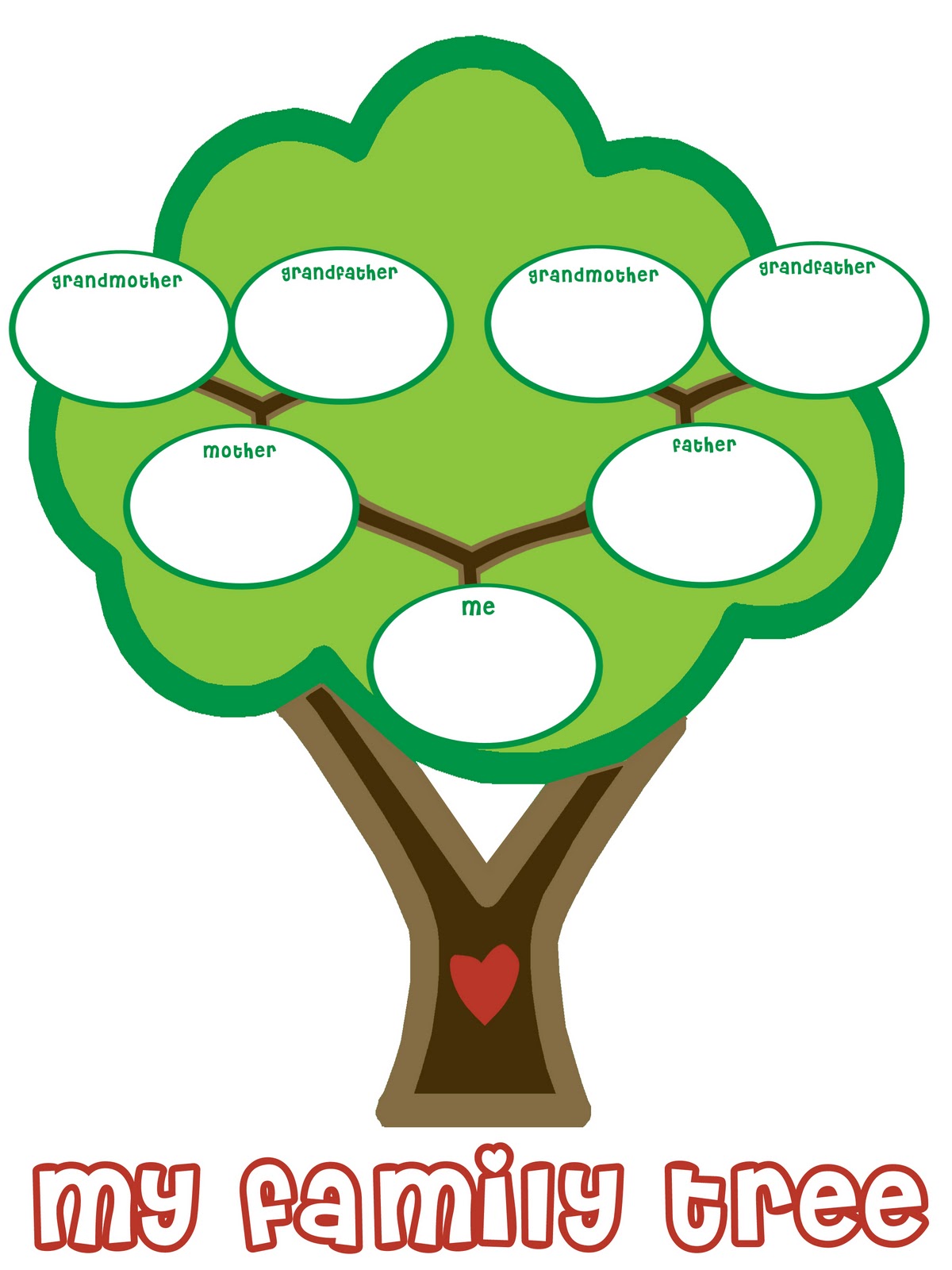 Blank Family Tree Clipart