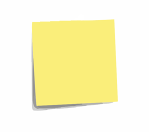 Post It Note Plain clip art - vector clip art online, royalty free ...