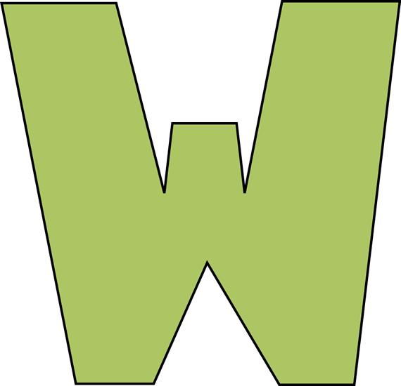 Letter w clip art