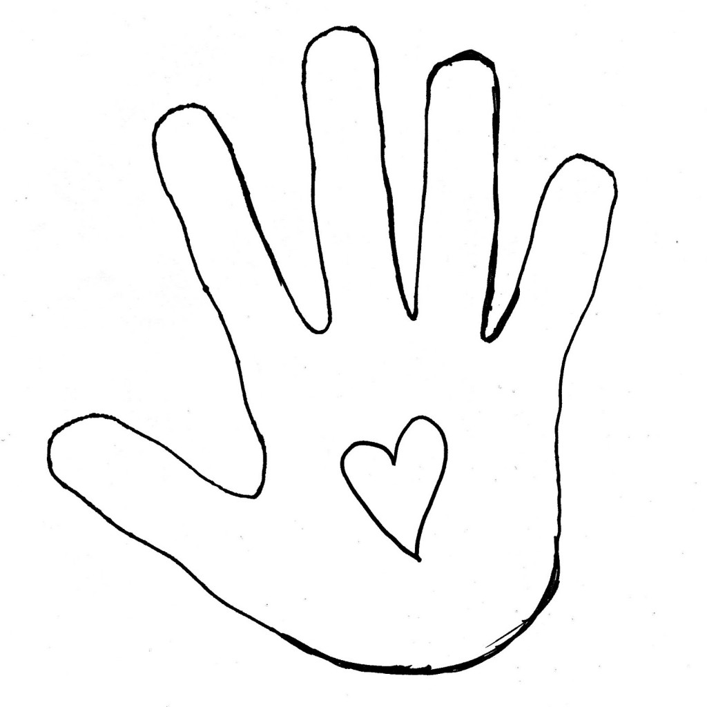 Best Handprint Outline #8321 - Clipartion.com