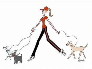 Dog Walking Clip Art - ClipArt Best