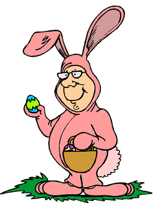 Funny clipart easter bunny