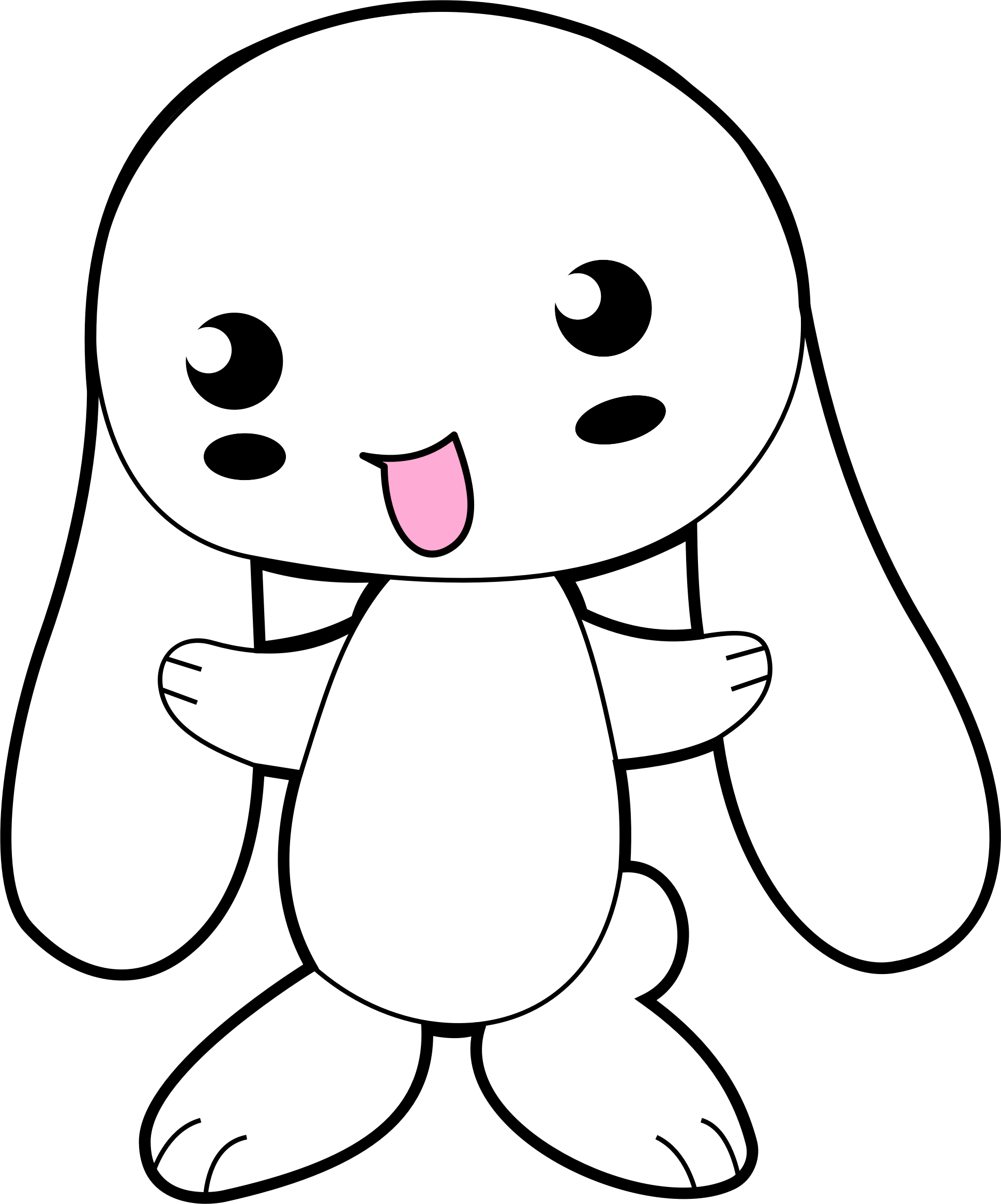 Clipart - Cute Cartoon Bunny