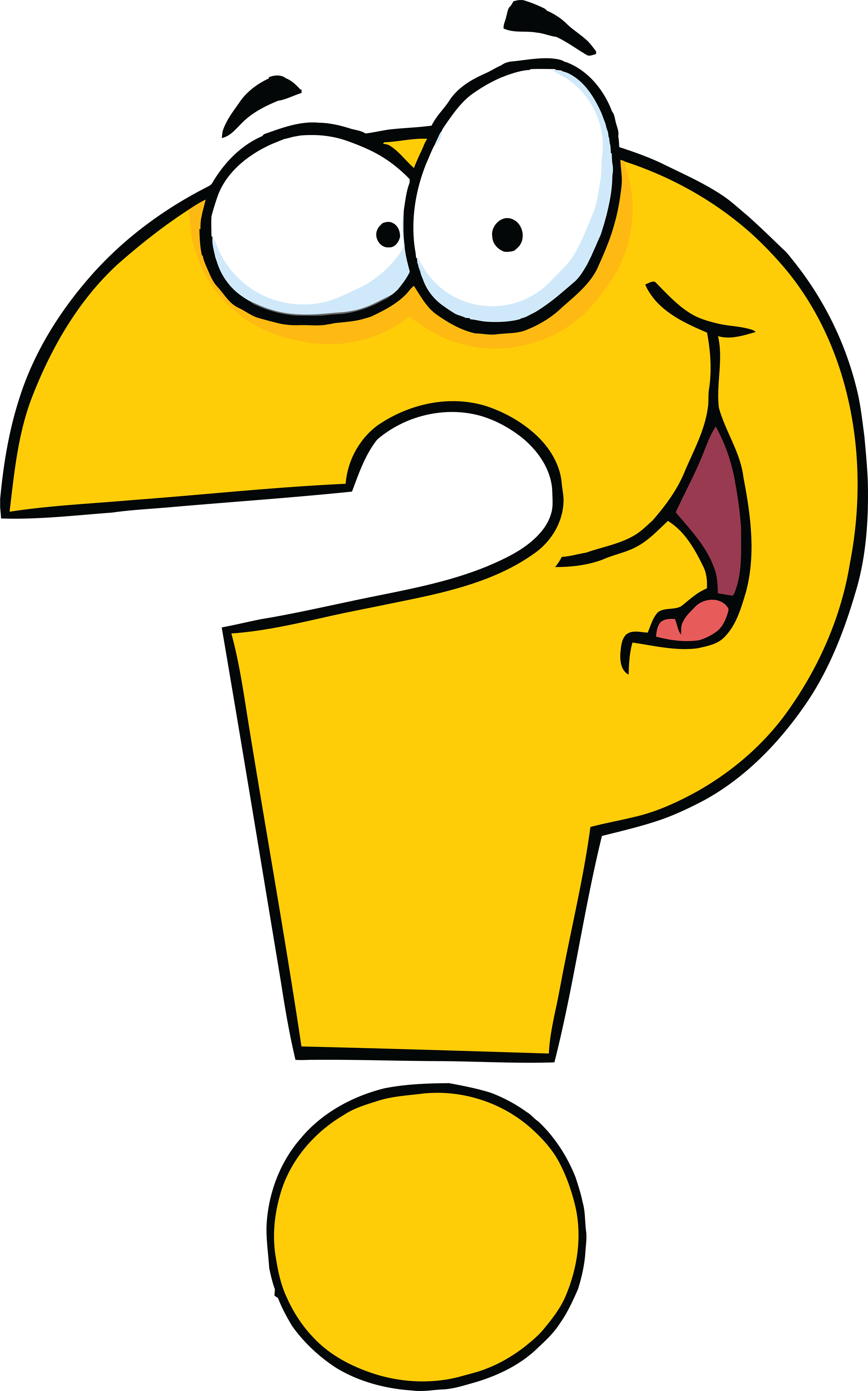 Cartoon question mark clipart