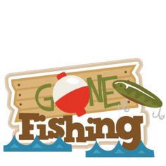 Gone fishing sign clip art