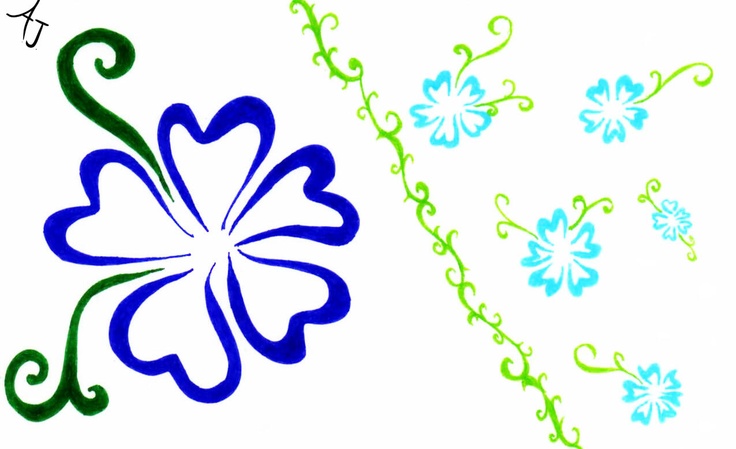 Hawaiian Flower Clip Art Borders - Free Clipart Images