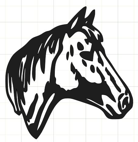 Horse Head Silhouette Clip Art - ClipArt Best