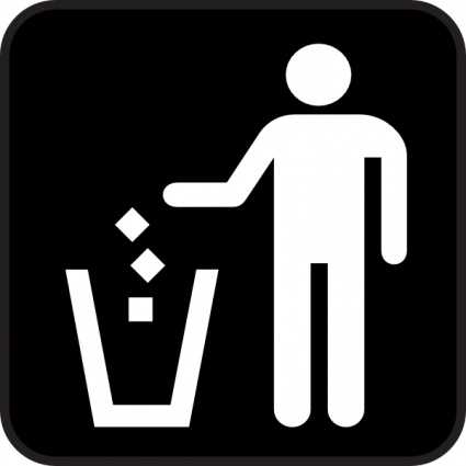 No Trash Symbol Do Not Discard Clip Art