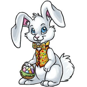 Easter Bunny With Eggs Clipart - Free Clipart Images