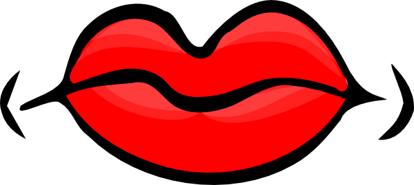 Cartoon lips clipart