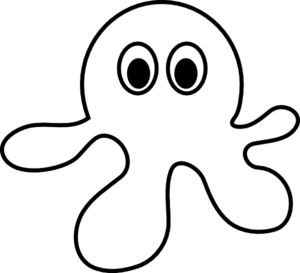 Octopus Outline clip art - vector clip art online, royalty free ...