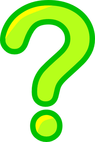 Cartoon question mark clipart