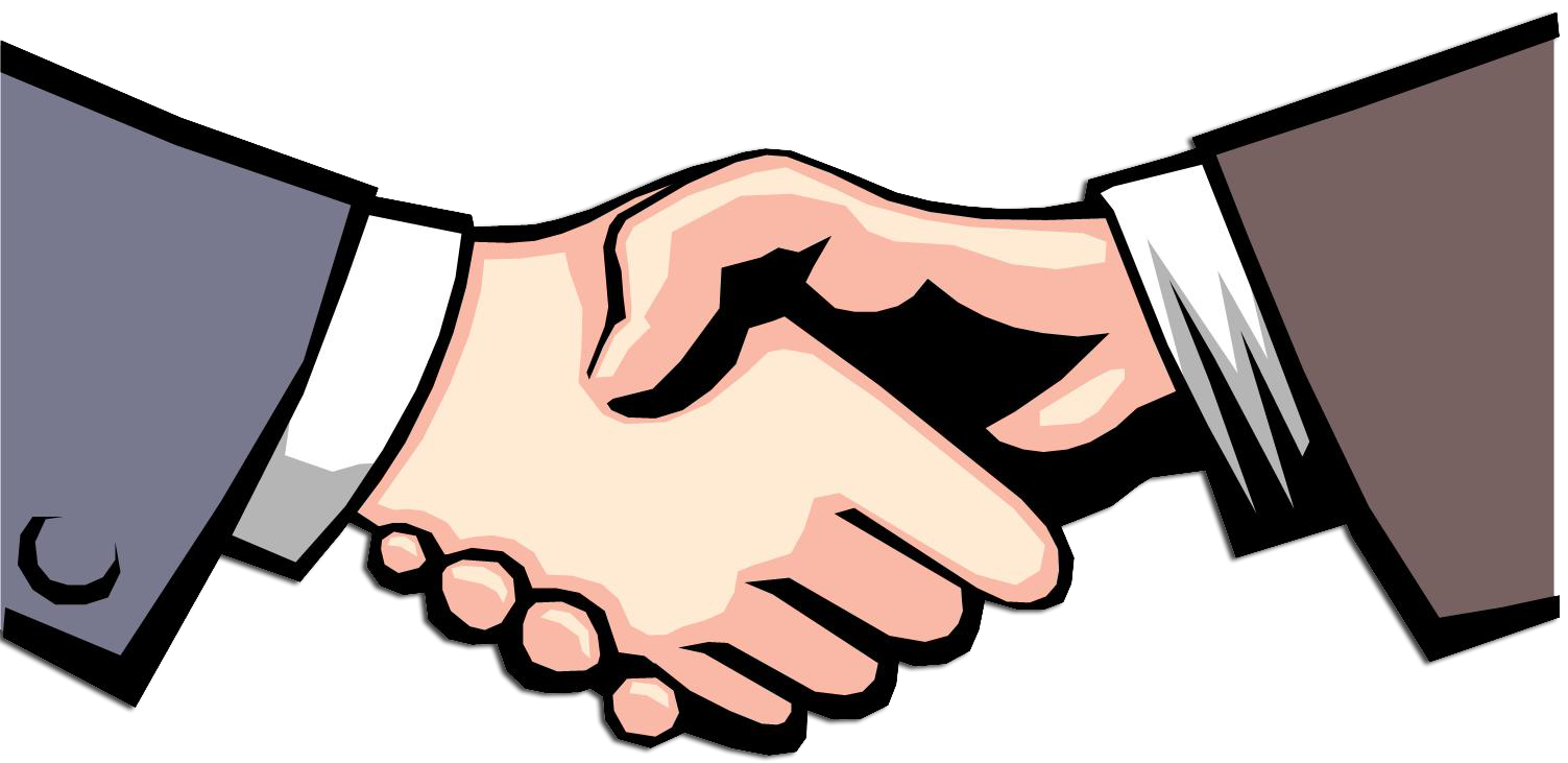 Hand shake clip art