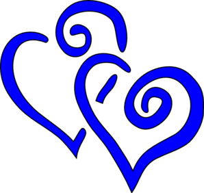 Royal blue wedding clipart