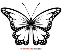 Butterfly clipart black and white