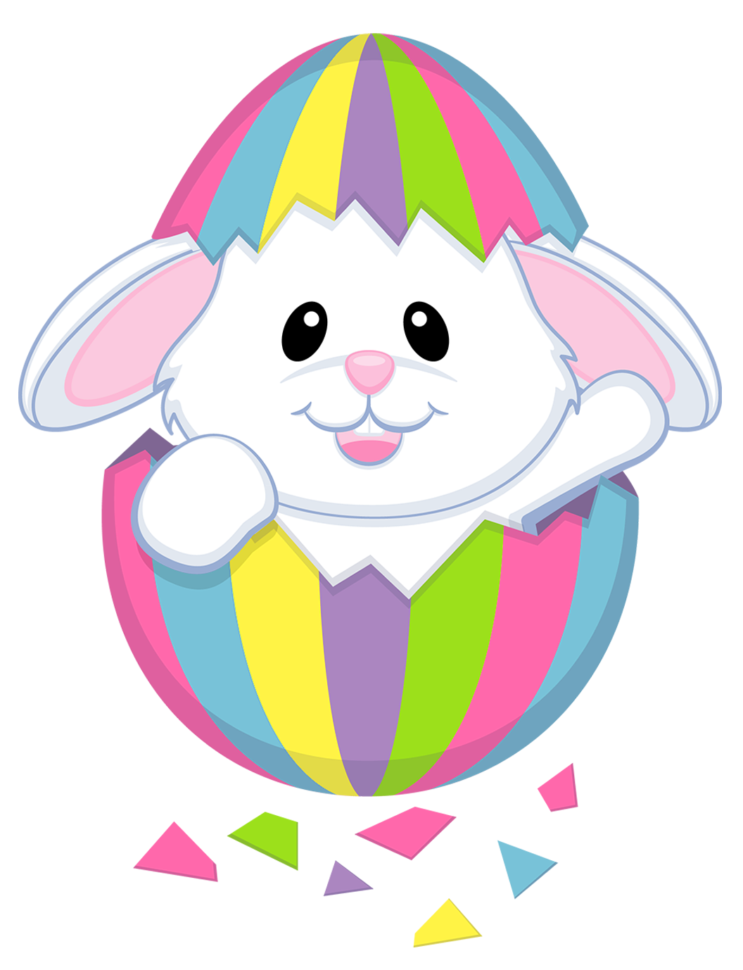 Easter eggs clipart face