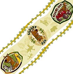 Amazon.com - Scooby Doo - Jungle Safari Wall Border - Self Stick ...