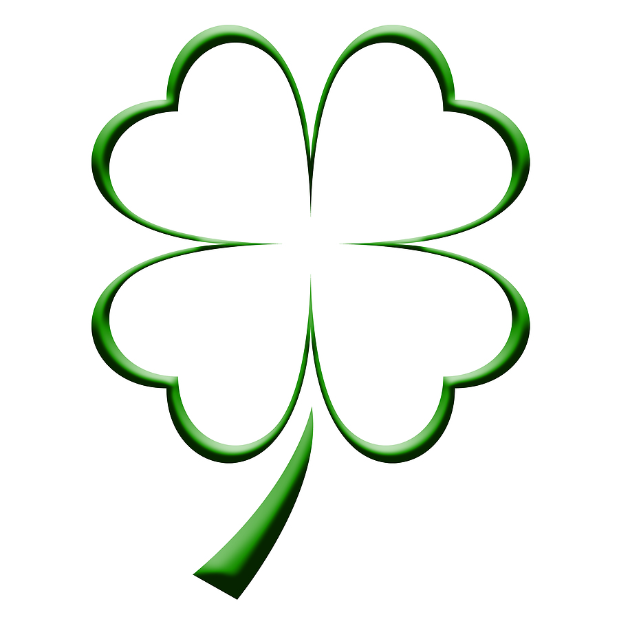 4 Leaf Clover Cut Outs - ClipArt Best