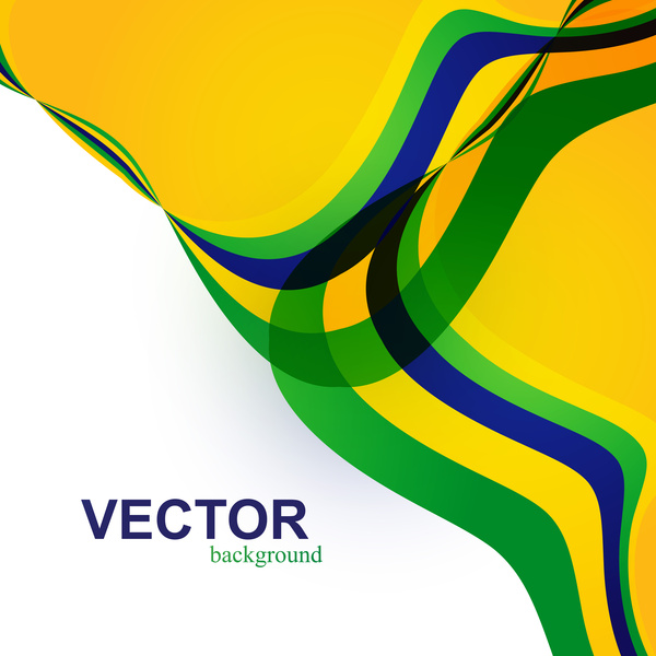 Beautiful brazil flag wave concept colorful background Free vector ...