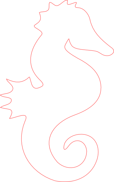 Black And White Cartoon Seahorse Royalty Free Clip Art ...