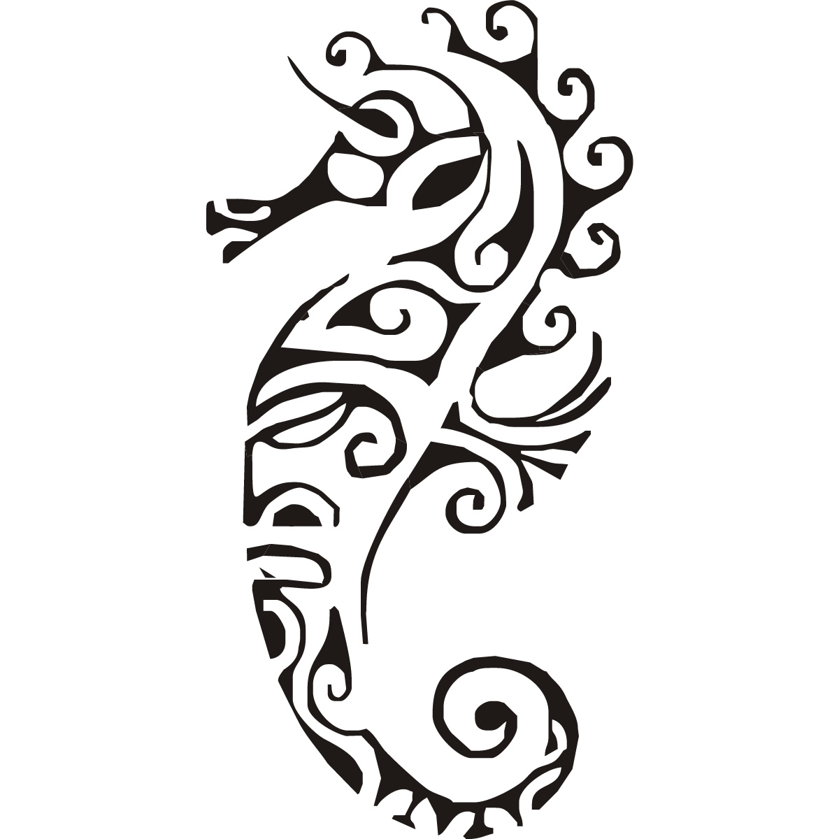 Sea Horse Clip Art Black And White Sea Turtle Clipart Black And ...