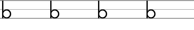 Letter B Printing Worksheet - Both Cases (trace 1, print 1)