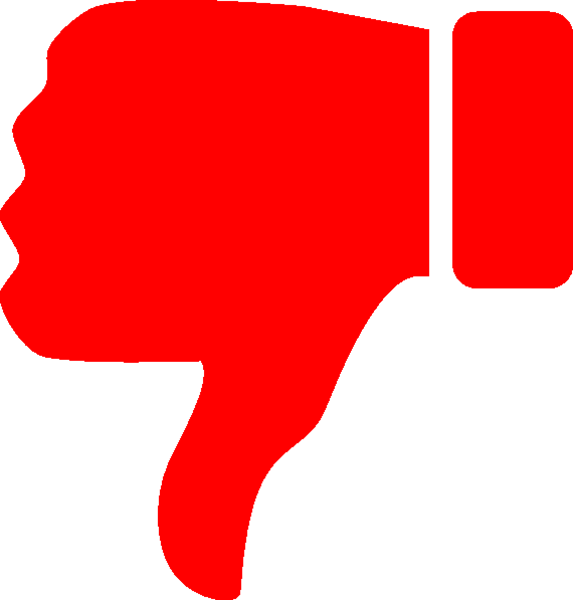 Red Thumb Down Png Image - ClipArt Best