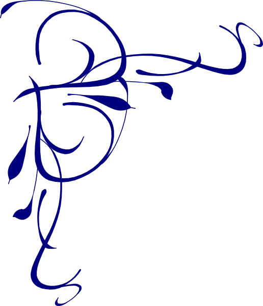 Blue Flower Border Clip Art - Free Clipart Images