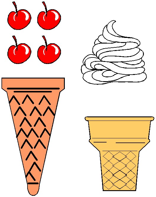 Best Photos of Ice Cream Printables Cutouts - Ice Cream Cone ...