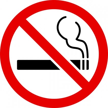 Clipart no smoking symbol