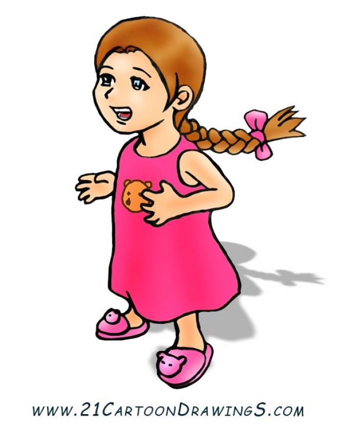 Cute Girl Clipart