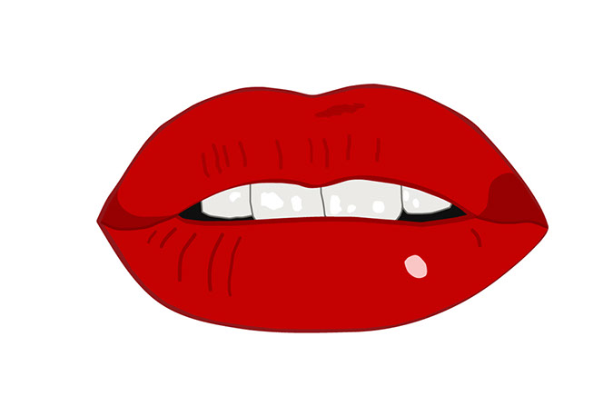 Printable Cartoon Lips Clipart