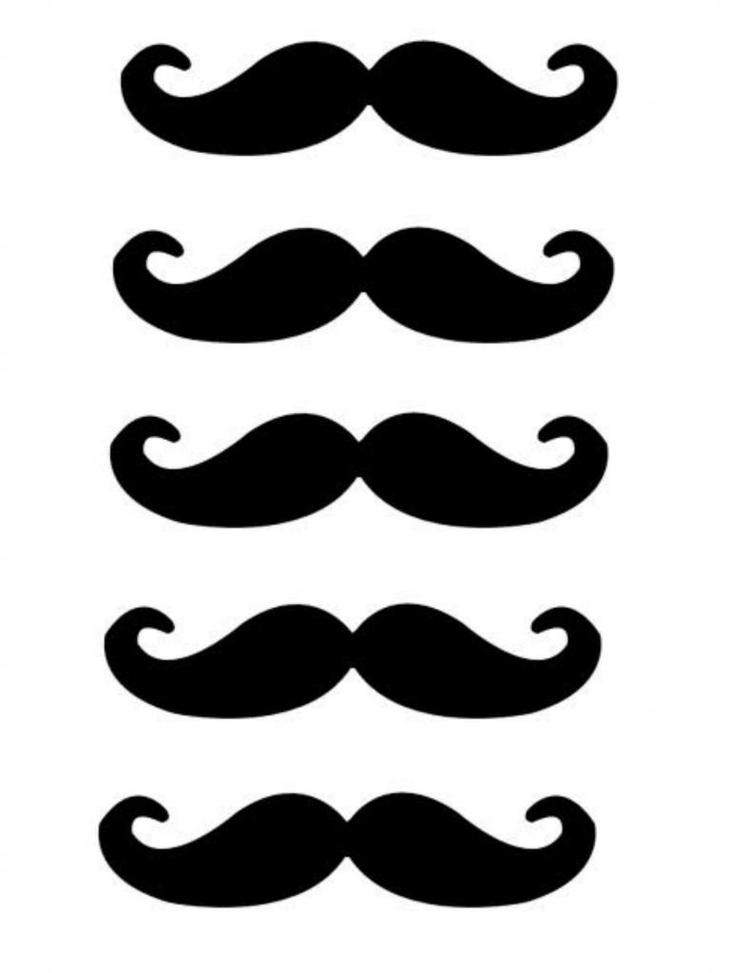 Large Mustache Template Clipart - Free to use Clip Art Resource