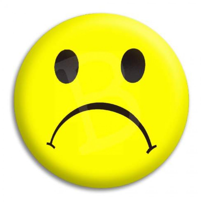 Unhappy face clipart