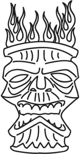 7 Best Images of Tiki Mask Printable Page Size - Tiki Mask ...