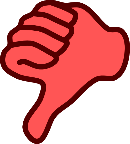 Red Thumb Down Png Image - ClipArt Best