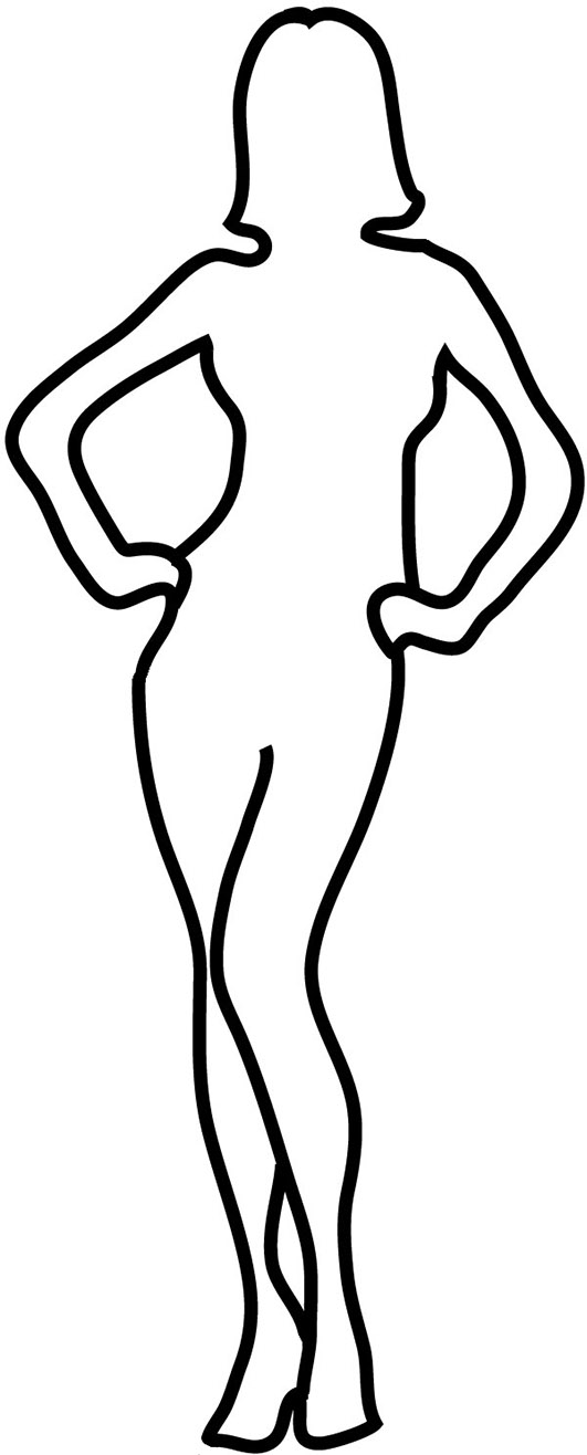 Human Body Outline Printable