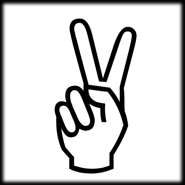 Peace Sign Clip Art Black And White - Free Clipart ...