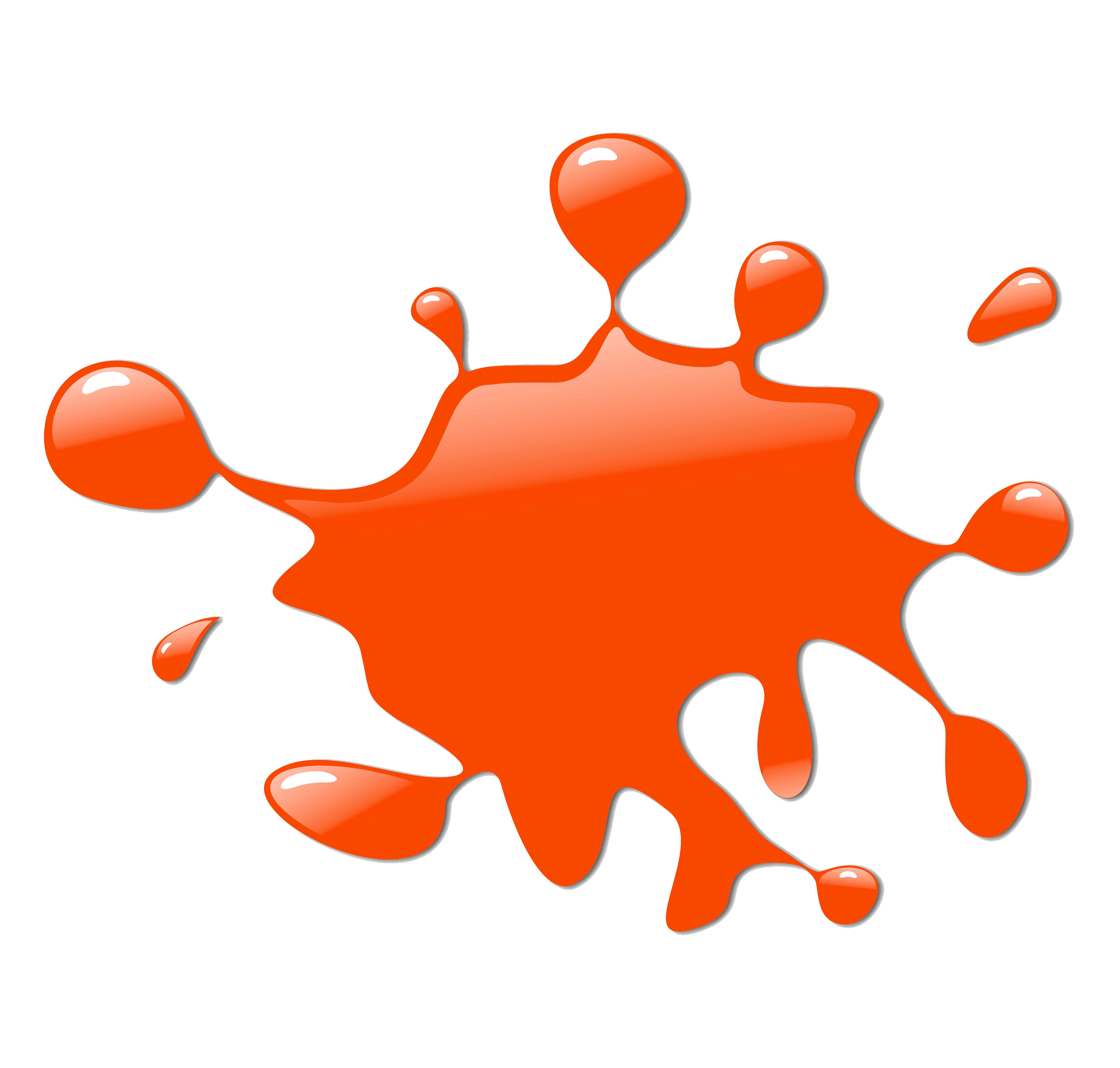 Clipart Orange Splat Png