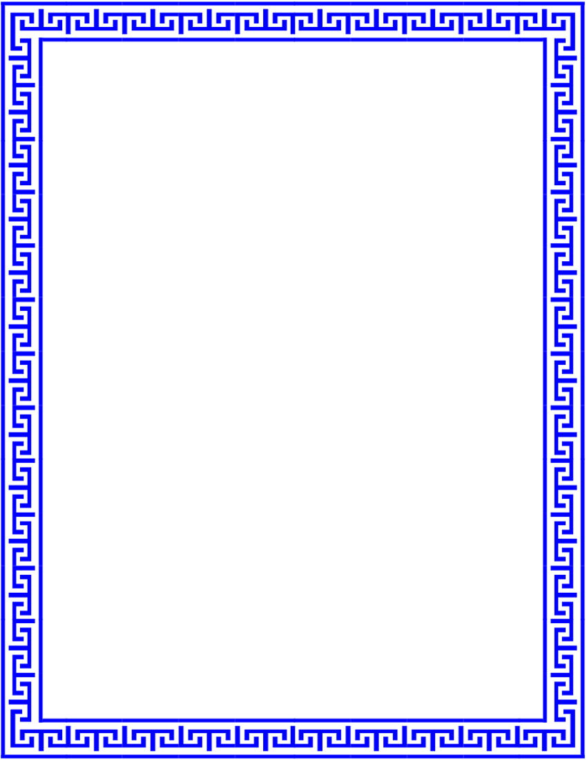 greek lines page outline | Fonts - Borders -Clip Art | Pinterest