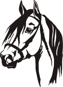 Horse head silhouette clip art free