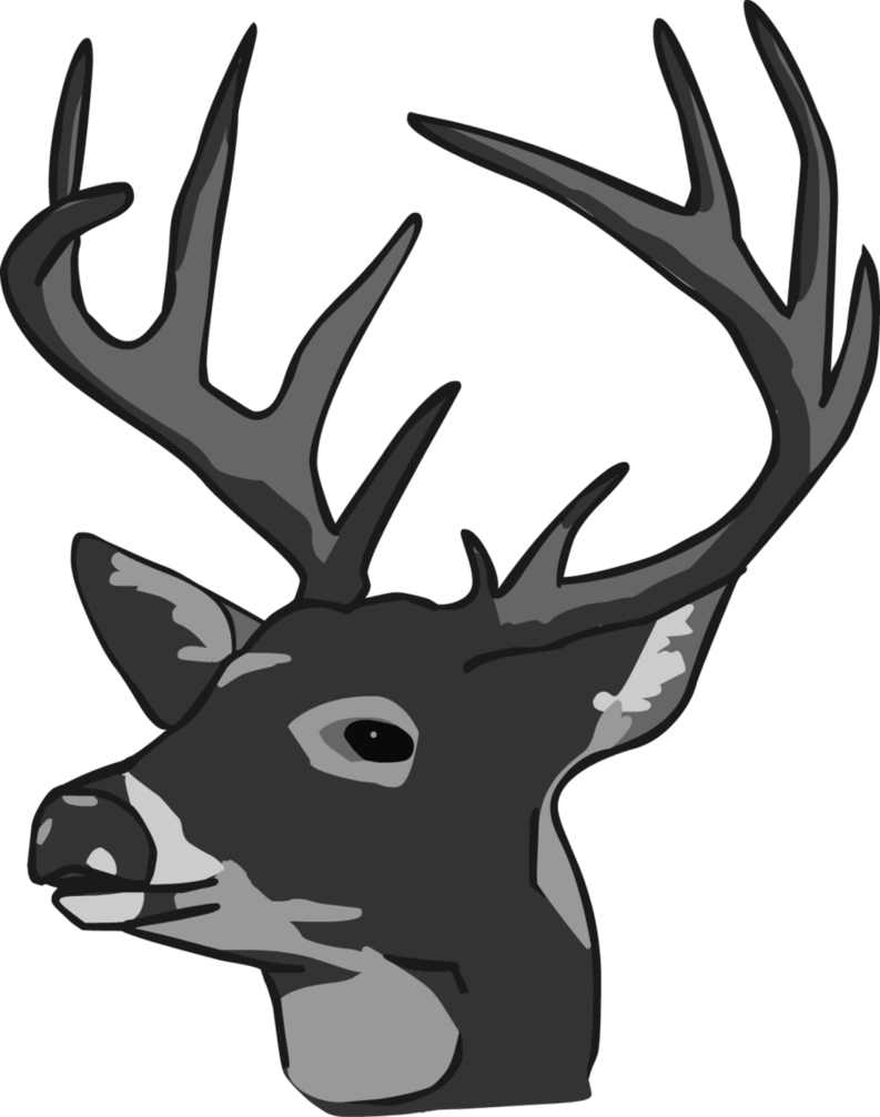 Deer Head Clip Art | Jos Gandos Coloring Pages For Kids