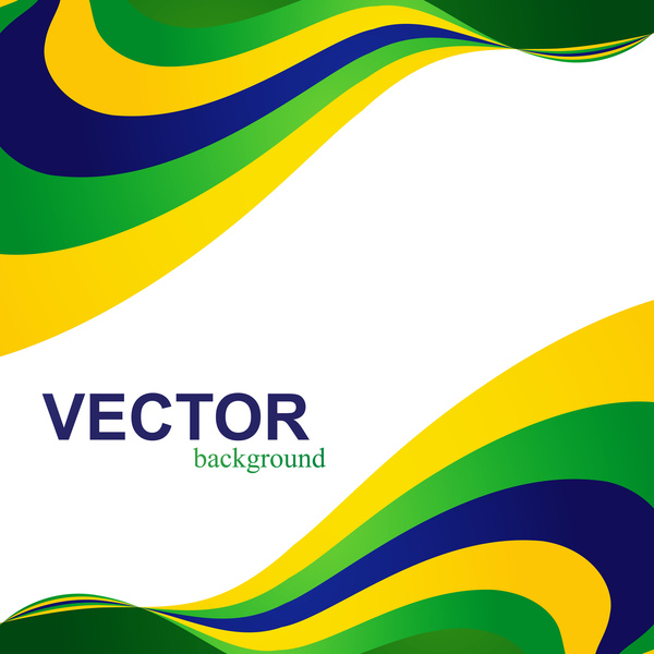 Beautiful brazil flag wave concept colorful background Free vector ...